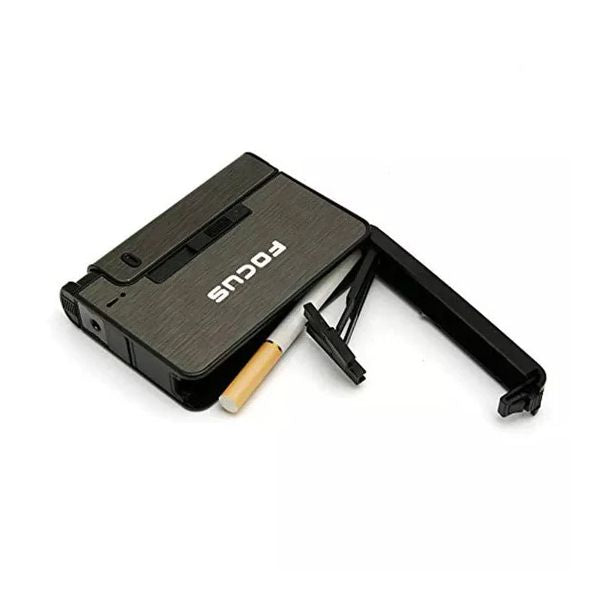 Focus Automatic Cigarette Holder – Portable 10-Pcs Cigarette Case (Without Lighter) Metal Automatic Cigarette Box for Men