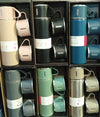 3-Cup 500ml Double-Layer Stainless Steel Vacuum Flask Set – Thermal Bottle with Portable Cups for Hot & Cold Drinks (Random Color)