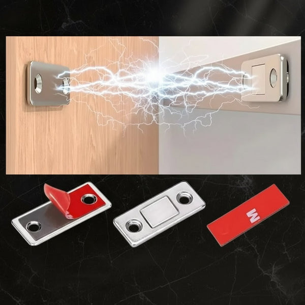 Ultra-Thin Magnetic Door Catch – Stainless Steel Cabinet & Drawer Magnet Latch for Kitchen & Closets