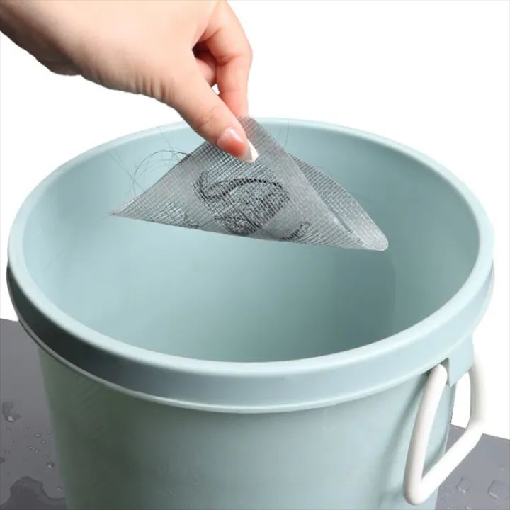 10PCS Floor Drain Stickers – Bathroom Hair Filter & Anti-Clogging Drain Nets