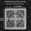 10PCS Floor Drain Stickers – Bathroom Hair Filter & Anti-Clogging Drain Nets