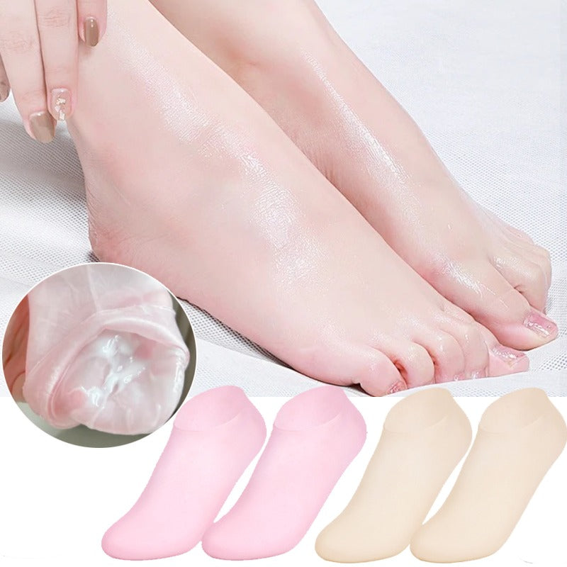 High Quality Silicone Foot Care Socks – Anti-Cracking Moisturizing Gel Socks for Dry Heels & Foot Repair (1 Pair)
