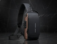 Multifunction Chest Bag – Anti-Theft Crossbody Sling Pack with USB Charging for Men