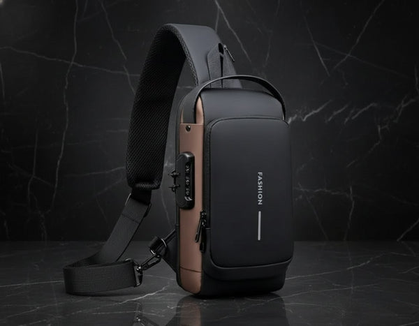 Multifunction Chest Bag – Anti-Theft Crossbody Sling Pack with USB Charging for Men