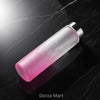 Frosted Glass Water Bottle 400ml – “Hello Master” Cute Portable Bottle with Leak-Proof Lid for Travel, Office & Gym