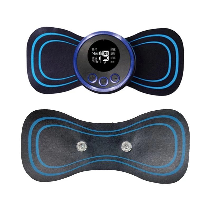 EMS Mini Electric Neck & Back Massager – Cervical Muscle Therapy & Pain Relief