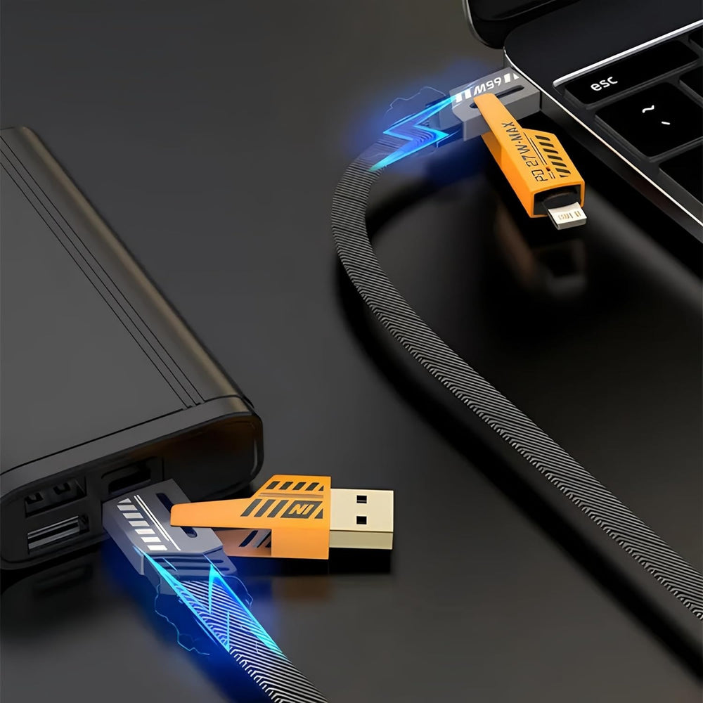 4-in-1 multi USB Fast charging cable ( type C & lightning Cable)