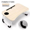 Foldable Laptop Table – Portable Bed Table & Study Desk with Cup Holder