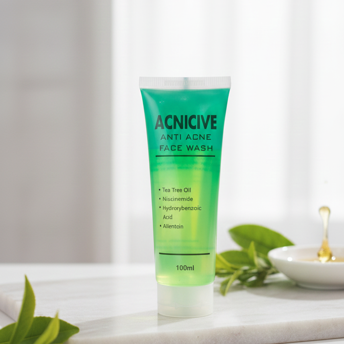 Acnicive Anti Acne Face Wash | Gentle Formula for Clear, Smooth & Healthy Skin (100 ml)