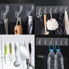 6 hooks Transparent Self-Adhesive Hooks – Wall & Door Hangers for Kitchen & Bathroom