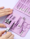 Manicure & Pedicure Kit – Premium 16-Piece Stainless Steel Nail Care Set for Hand, Foot & Facial Grooming | Travel-Friendly Leather Case