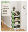 5-Layers Stackable Vertical Shoe Storage Rack – Space-Saving Shoe Organizer & Bookshelf