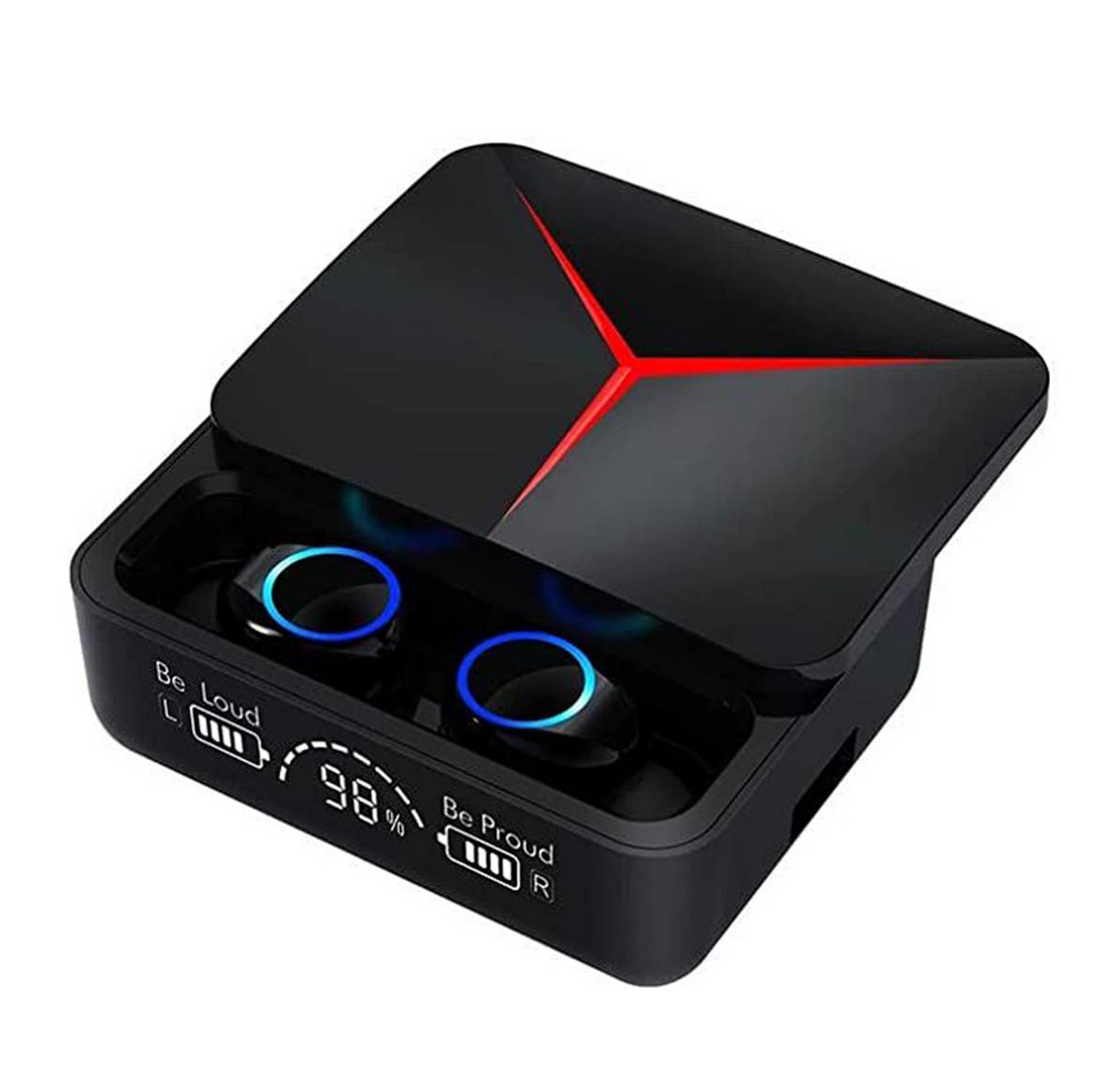 M90 Pro Gaming Earbuds – Bluetooth 5.3 Wireless Earphones with ENC Noise Reduction & LED Display Charging Case