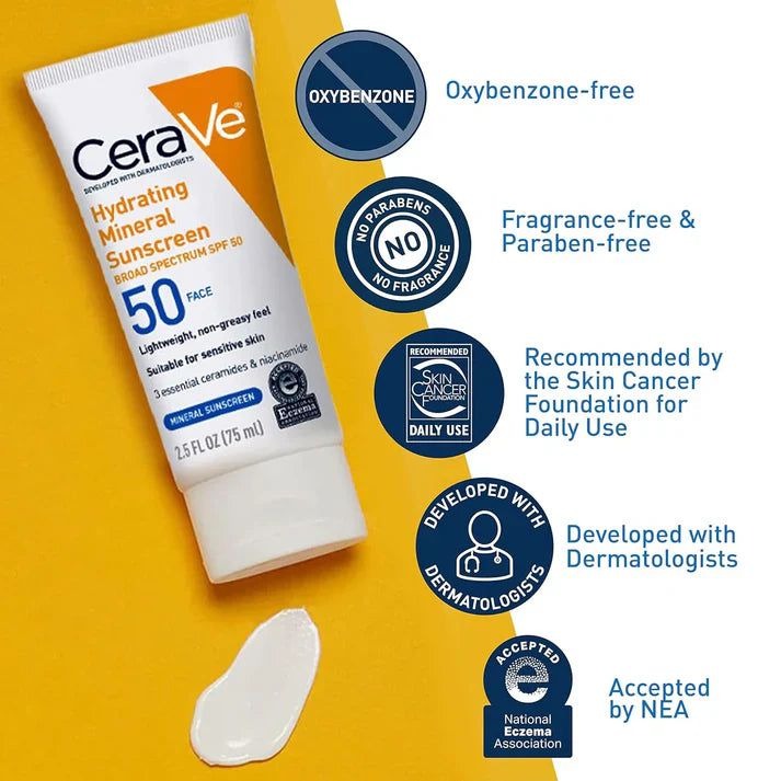 CeraVe 4-in-1 Complete Skincare Kit – Cleanser, Hydrating Serum, Night Cream & Sunblock