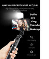 4‑in‑1 Wireless Selfie Stick with Fill Light, Tripod & Bluetooth Shutter – Foldable, Extendable Selfie Stick