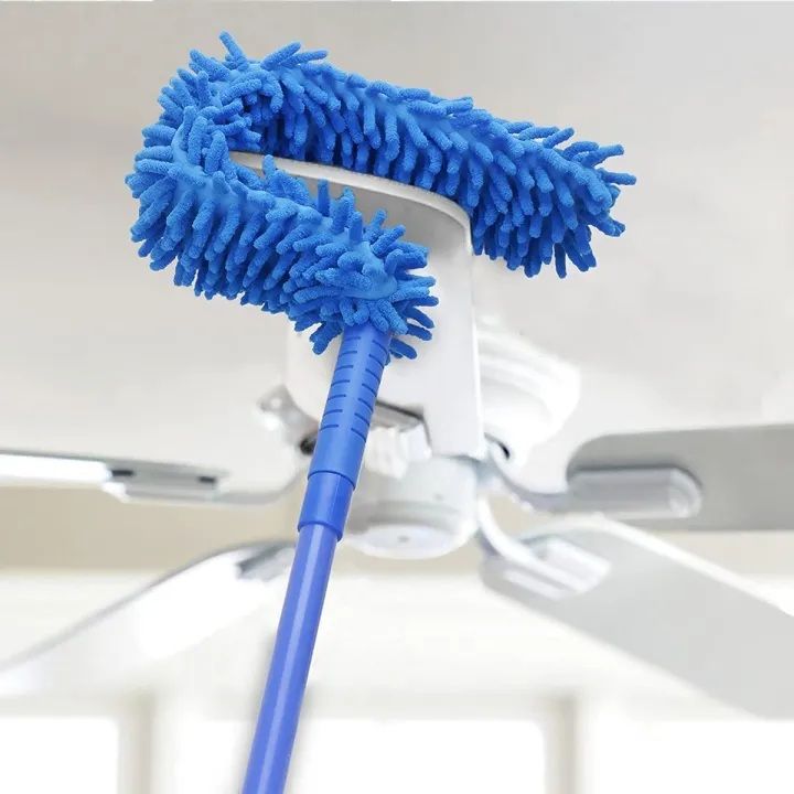 Microfiber Fan Cleaning Duster with Flexible Steel Body – Long Rod Fan Mop for Home, Kitchen, Car & Ceiling Dusting