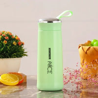 Nice Glass Water Bottle – BPA-Free, Eco-Friendly Reusable 450ml with Leak-Proof Cap