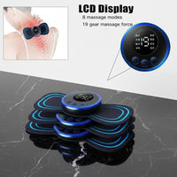 EMS Mini Electric Neck & Back Massager – Cervical Muscle Therapy & Pain Relief