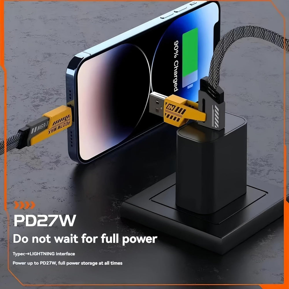 4-in-1 multi USB Fast charging cable ( type C & lightning Cable)