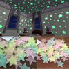Pack of 100 3D Glow-in-the-Dark Stars – Luminous Wall & Ceiling Stickers for Kids’ Rooms