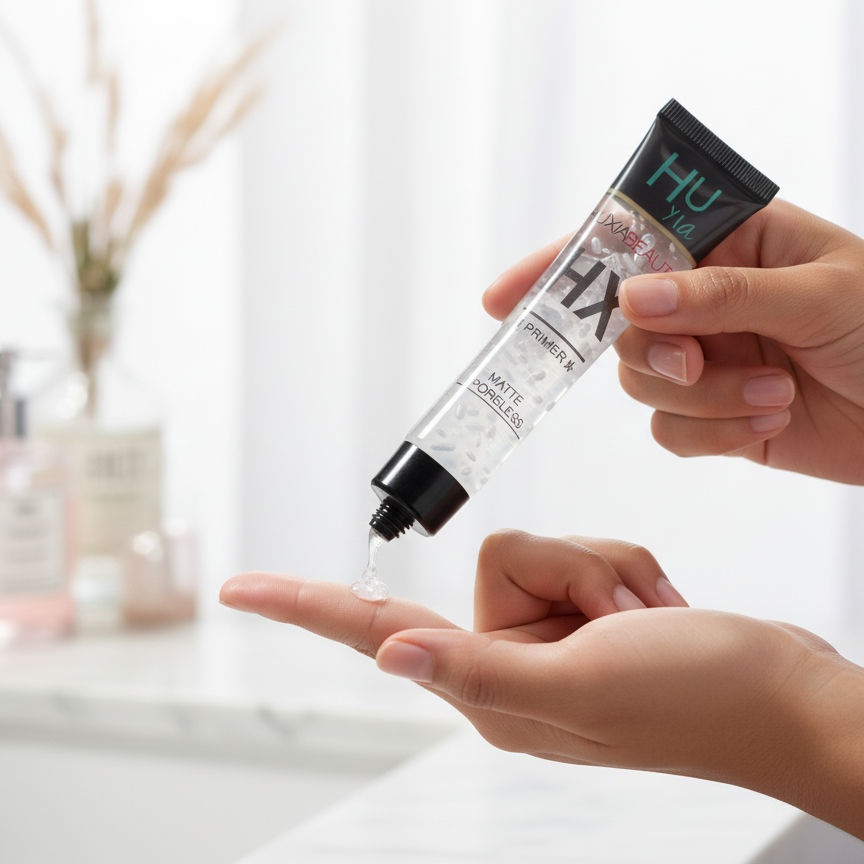 Huxia Beauty Face Primer – Lightweight Smooth Base For Makeup, Pore-Blurring & Oil Control, Long-Lasting Hold, Easy Application Primer Tube For Flawless Finish