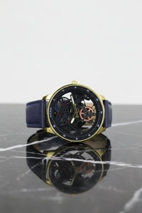 Fitron Classic Chrono – Sophisticated Minimalist Stainless Steel Watch with Genuine Leather Strap & Quartz Movement