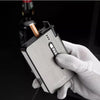 Focus Automatic Cigarette Holder – Portable 10-Pcs Cigarette Case (Without Lighter) Metal Automatic Cigarette Box for Men