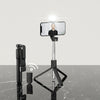 4‑in‑1 Wireless Selfie Stick with Fill Light, Tripod & Bluetooth Shutter – Foldable, Extendable Selfie Stick