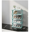 5-Layers Stackable Vertical Shoe Storage Rack – Space-Saving Shoe Organizer & Bookshelf